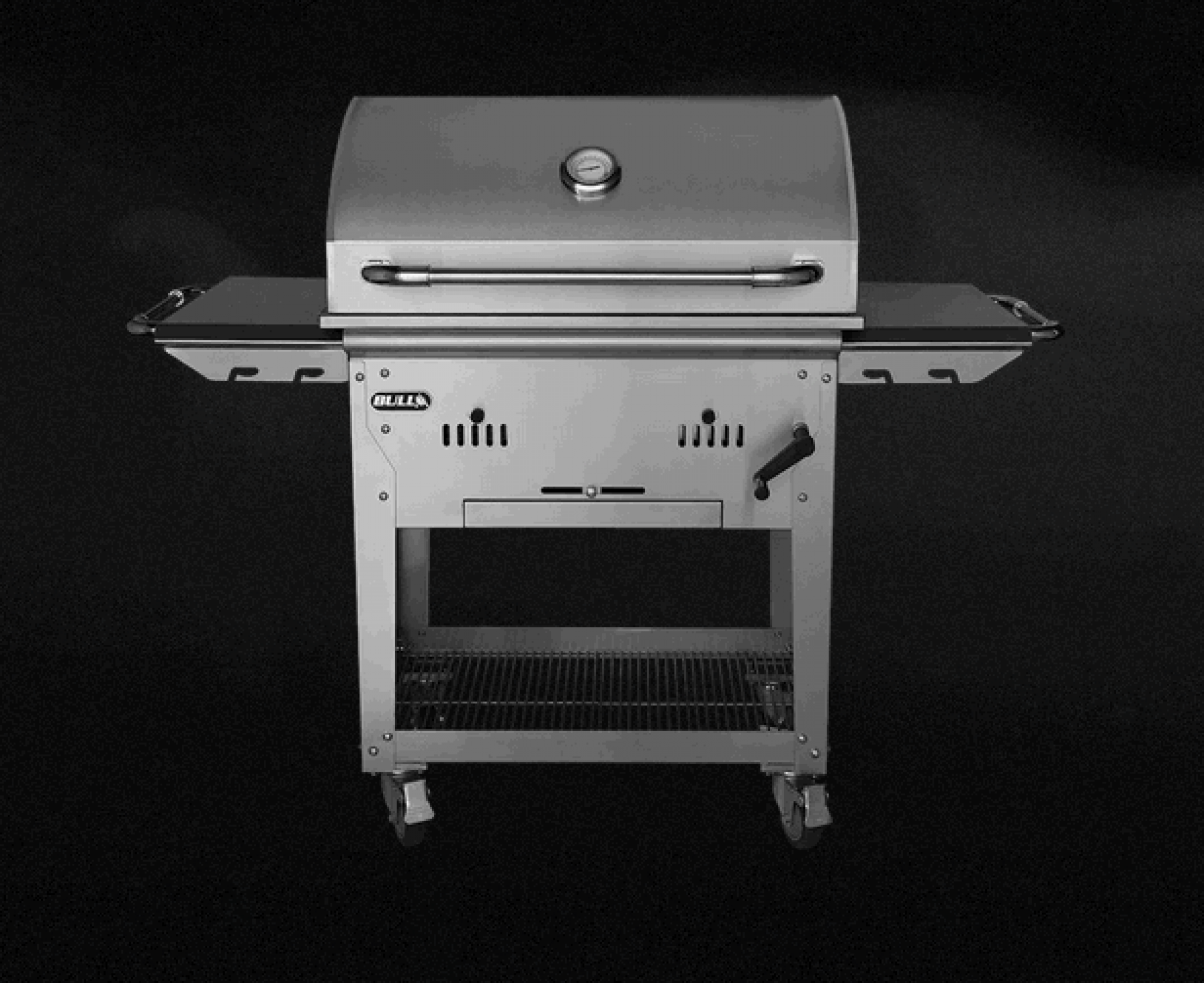 Bison Charcoal Grill on a Cart