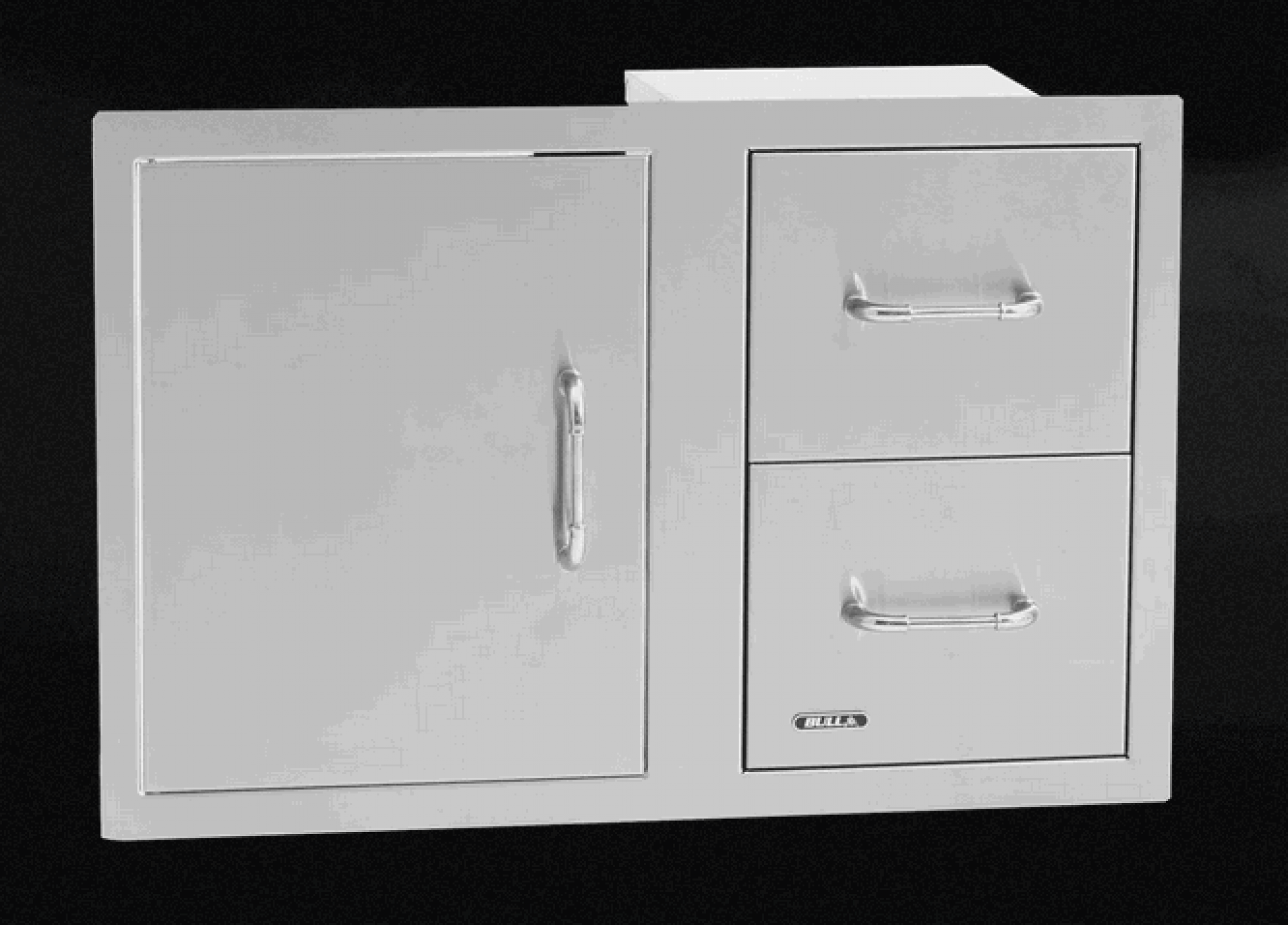 Bull 38" Reversible Door/Drawer Combo for Outdoor Kitchen, Stainless Steel
