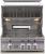 Bonfire 28" Premium Natural Gas Grill on a Cart, Stainless Steel