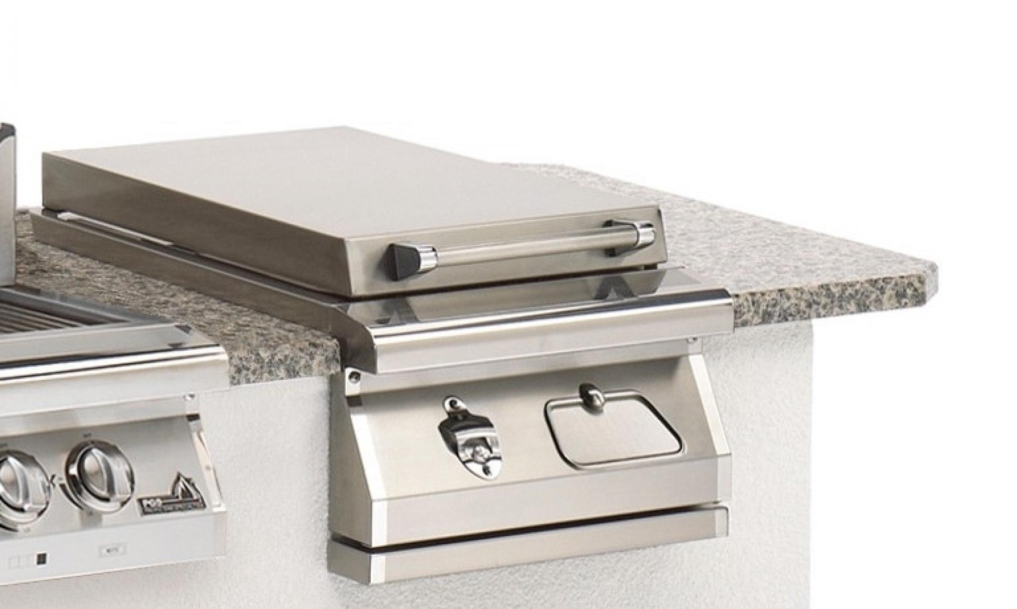 PGS 12"  Small Beverage Center for Outdoor Kitchen, Stainless Steel