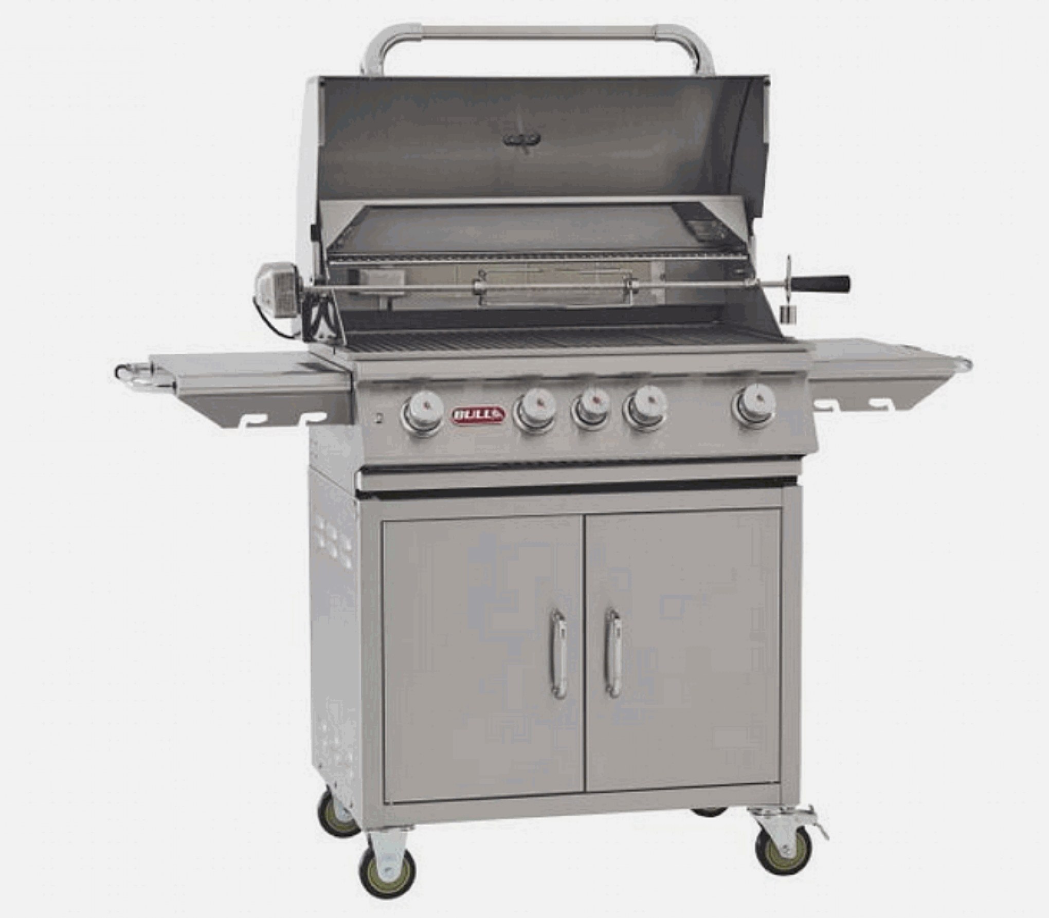 Bull Angus 30" Propane Grill on a Cart, Stainless Steel