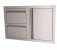RCS Double Drawer/Door Combo for Outdoor Kitchen, Stainless Steel