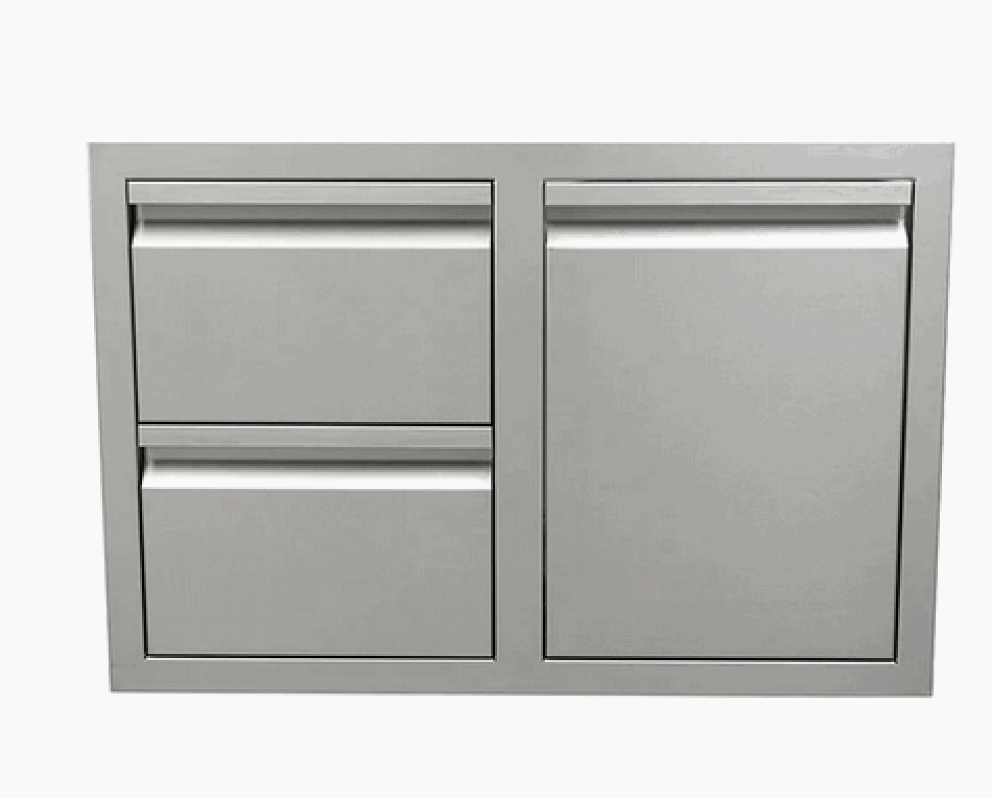 RCS Double Drawer/Propane Drawer Combo for Outdoor Kitchen, Stainless Steel