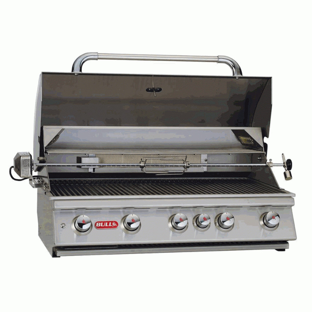 Drop in natural gas grill outlet